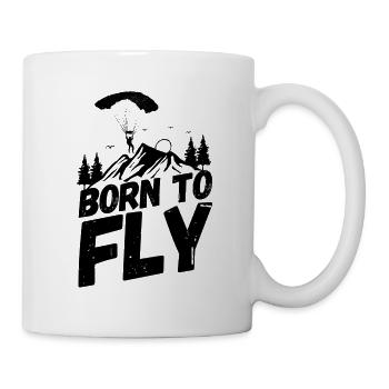 Parachute skydiving proverbe - Mug blanc - blanc - Droite