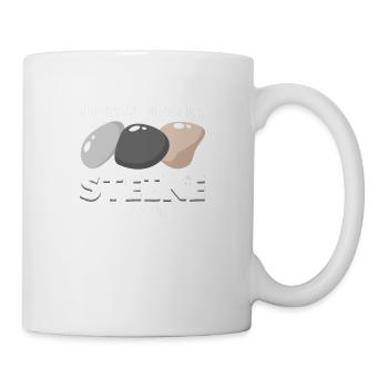 Ich hasse Menschen - Steine sind ok - Tasse - Weiß - Rechts
