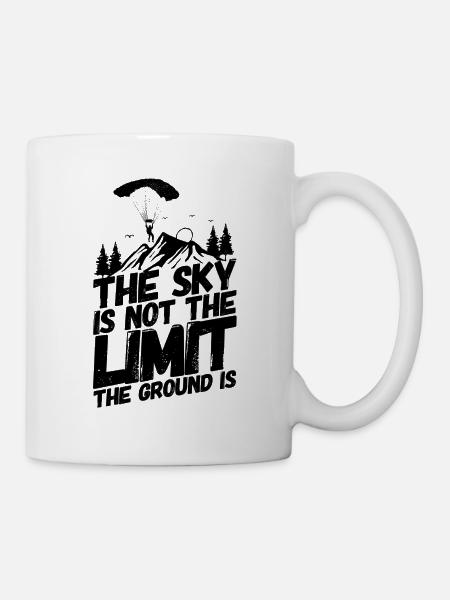 Parachutisme parachutisme - Mug blanc - blanc