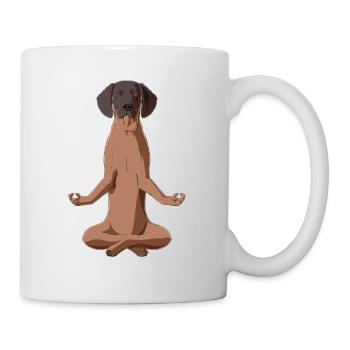 Bavarian Mountain Hound Dog meditate - Mug - white - Right
