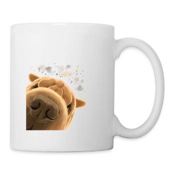 Chien Shar Pei curieux - Mug blanc - blanc - Droite