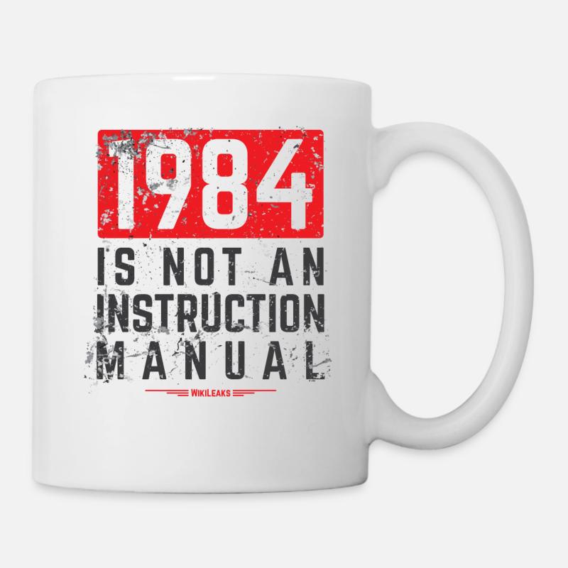 1984 is Not an Instruction Manual - WikiLeaks - Mug - white