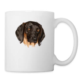 Bayerischer Gebirgsschweißhund - Tasse - Weiß - Rechts