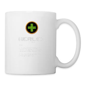 Funny role playing game MMO MMORPG Healer roles - Mug - white - Right