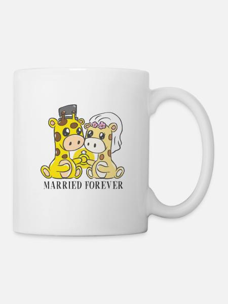 Hochzeit Eheschließung Heirat Trauung Verheiratet - Tasse - Weiß
