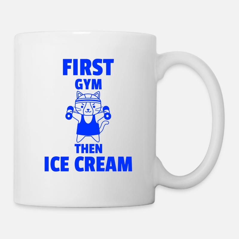 Lustige Gymnastie. - Tasse - Weiß