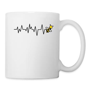 Beekeeper bee bees heartbeat - Mug - white - Right