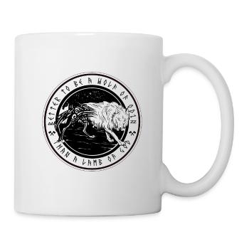 Rather a wolf of Odin than a - Mug - white - Right