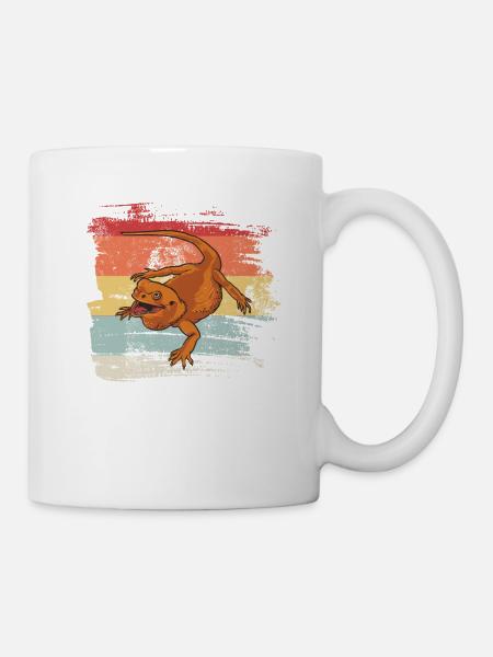 Retro Bearded Dragon - Mug - white