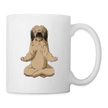 Chien Méditant Briard - Mug blanc - blanc - Droite