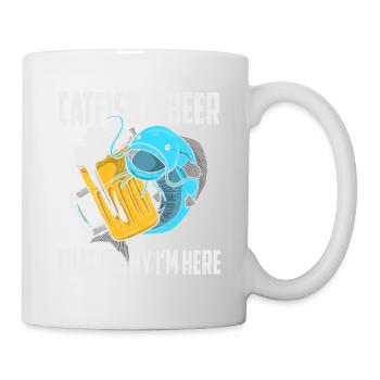 Fisherman Fishing Catfish Bierliebhaber Flathead Geschenk - Tasse - Weiß - Rechts