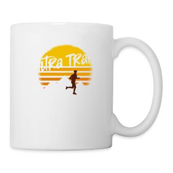 Trail Running & Berglauf, Ultra Trail Runner - Tasse - Weiß - Rechts