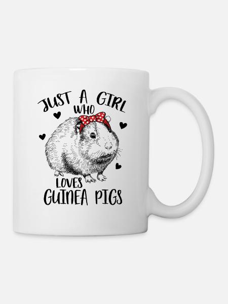 Juste une fille qui aime les cobayes - Mug blanc - blanc