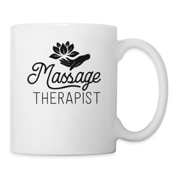 Massagetherapeut Massagetherapie Geschenk Spa Shirt - Tasse - Weiß - Rechts