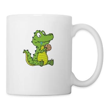 Cookie Krokodil - Tasse - Weiß - Rechts
