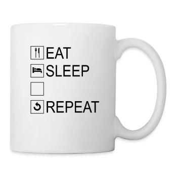 Eat Sleep Repeat Template - Mug - white - Right