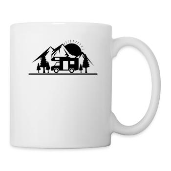 Camper motorhome caravan - Mug - white - Right