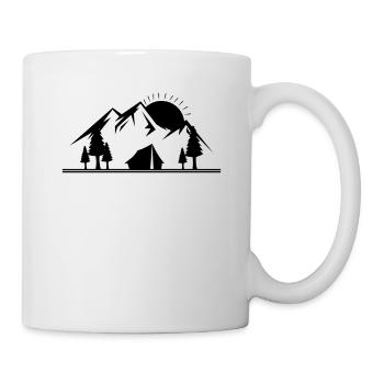 Zelter Zelten Zelt Camping Tasse Becher - Tasse - Weiß - Rechts