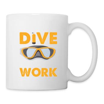 Born to Dive Tauchen Scuba - Tasse - Weiß - Rechts
