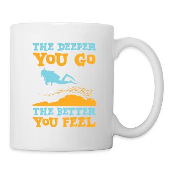 Scuba diving scuba dive diver - Mug - white - Right