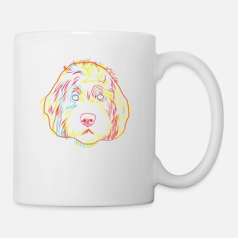 Labradoodle Hund - Tasse - Weiß