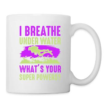 Diving Superpower Humor Div - Mug - white - Right