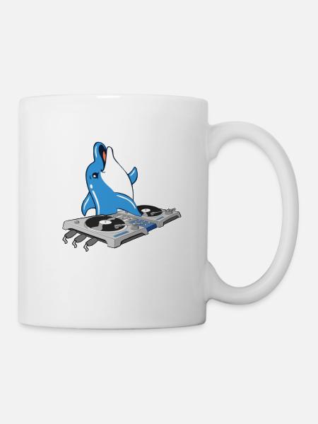 Dolphin DJ - Mug - white