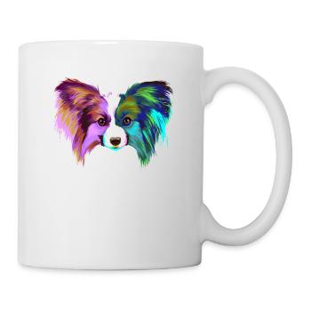 Splash Broche continentale chien - Mug blanc - blanc - Droite