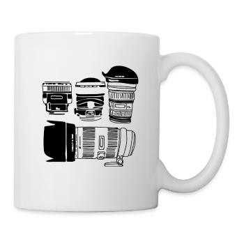 Camera lens - Mug - white - Right