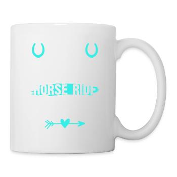 Groom riding groom horse - Mug - white - Right