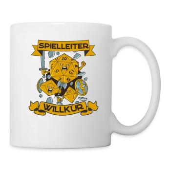 Spielleiter Willkür Pen and Paper Rollenspiel RPG - Tasse - Weiß - Rechts