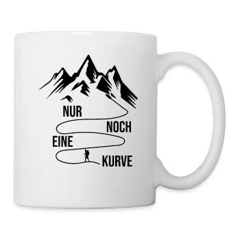 Wandern Berge Sprüche - Tasse - Weiß - Rechts