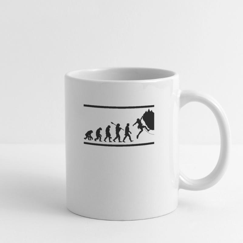 Felskletterer Klettern Evolution Tasse