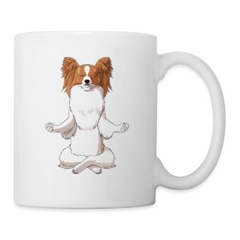 Méditant de l’espagnol continental chien - Mug blanc - blanc - Droite