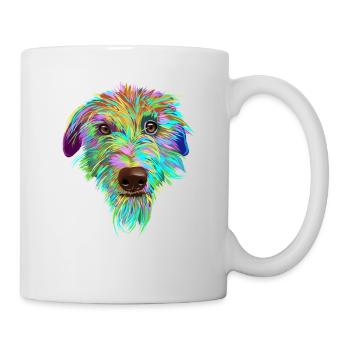 Splash Scottish Deerhound Dog - Mug - white - Right