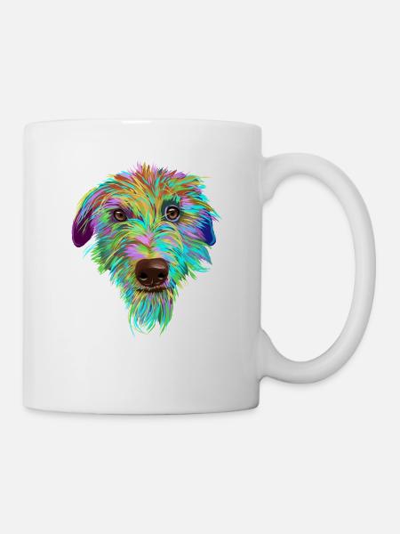 Scottish Deerhound Hund - Tasse - Weiß