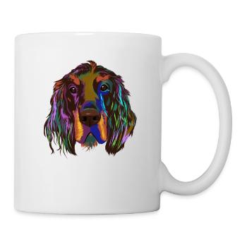Gordon setter chien - Mug blanc - blanc - Droite