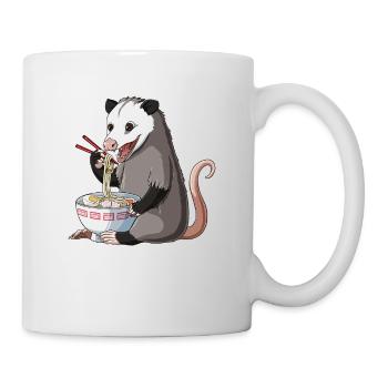 Opossum Eats Ramen Noodles - Mug - white - Right