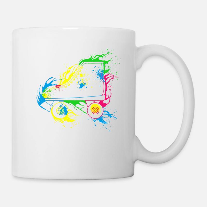 Colored Roller Skates - Mug - white