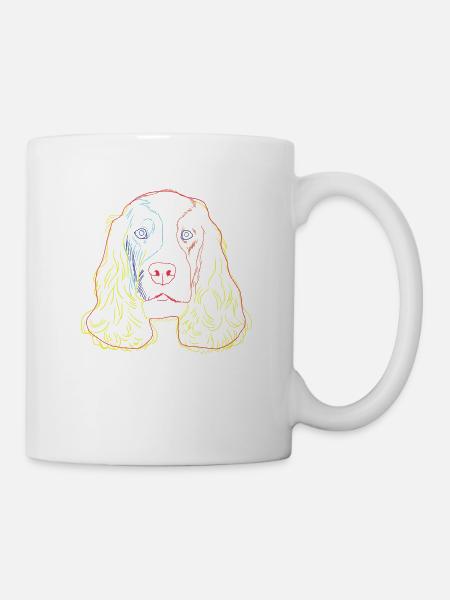English Cocker Spaniel chien - Mug blanc - blanc