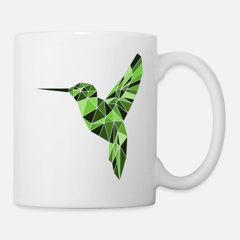 Oiseau de l’espoir - Reproduction d’oiseaux Poly Bird - Mug blanc - blanc