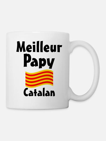 Meilleur Papy Catalan noir - Mug blanc - blanc