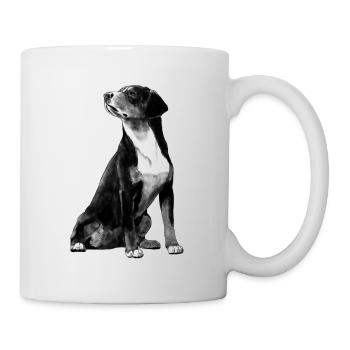 Chien de chien de sennenbucher - Mug blanc - blanc - Droite