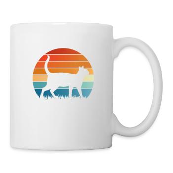 Colorful cat whisperer farm gift - Mug - white - Right