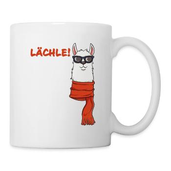 Alpaka - Lächle! du kannst sie nicht alle töten - Tasse - Weiß - Rechts