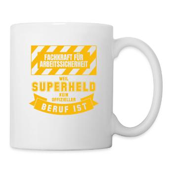 Superheld Fachkraft Arbeitssicherheit Superheld - Tasse - Weiß - Rechts