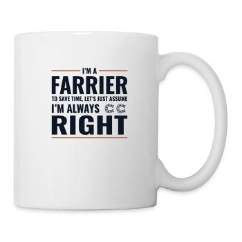 Lustiges Geschenk des Hufschmiedschmieds - Tasse - Weiß - Rechts