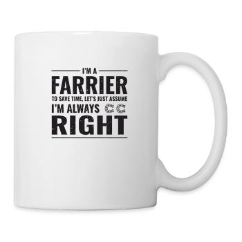 Lustiges Geschenk des Hufschmiedschmieds - Tasse - Weiß - Rechts