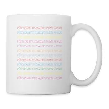 Für einen Sommer ohne Nazis - Tasse - Weiß - Rechts