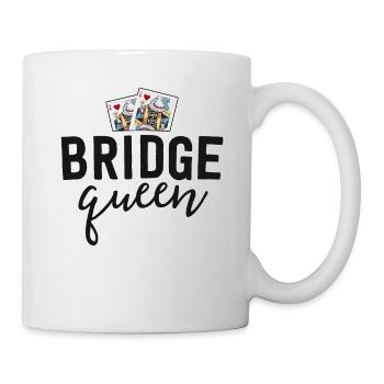 Funny Bridge Shirt For Women Bridge Queen Player - Mug - white - Right